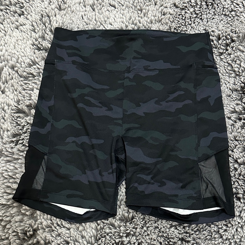 PINK Victoria's Secret Black Camo Athletic Shorts